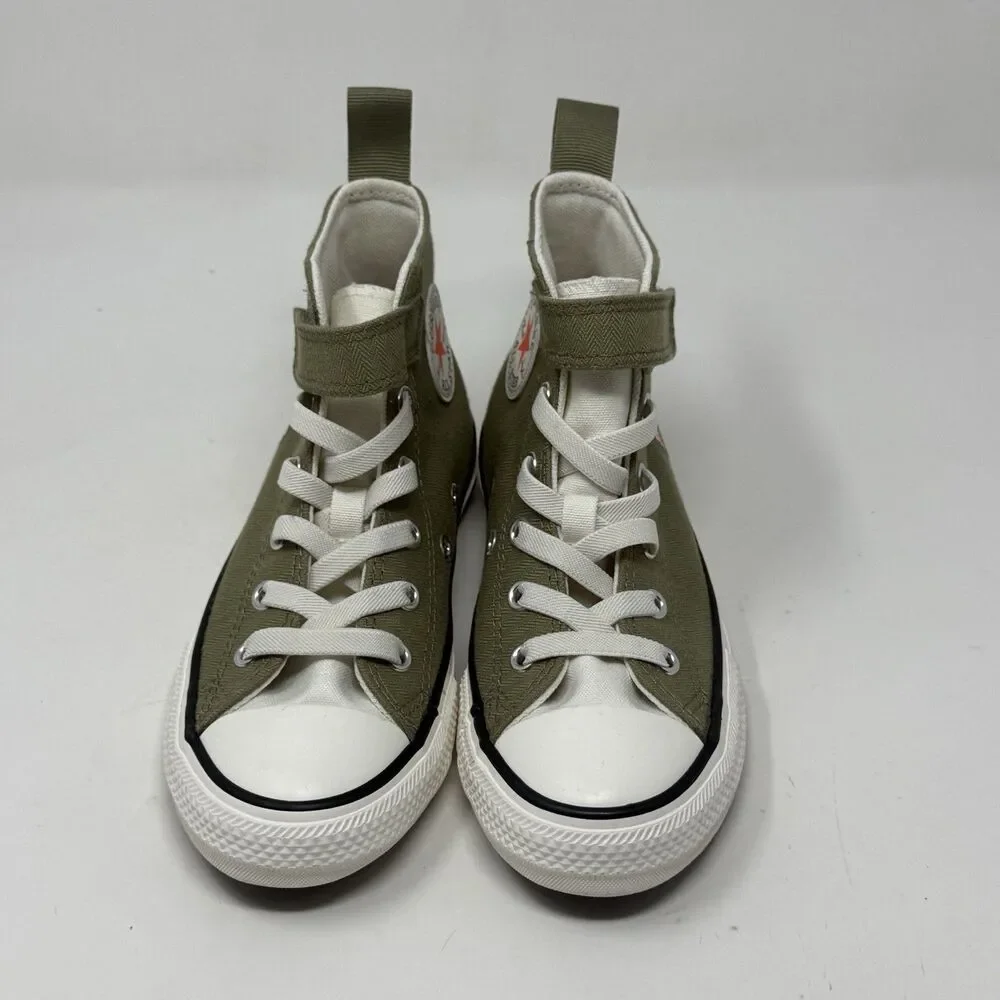 Converse Chuck Taylor All Star High Shoes Kids Size 1 Olive Green Easy On